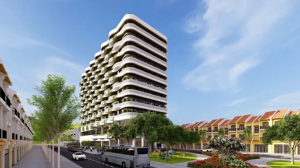 Vista del proyecto del Hotel Fivitel Nam Hoi An y el Resort Fivires perteneciente a la Zona Urbana Turistica de Nam Hoi An (comuna de Duy Nghia Da Nang) que se inicio con unos 750 mil millones de VND.