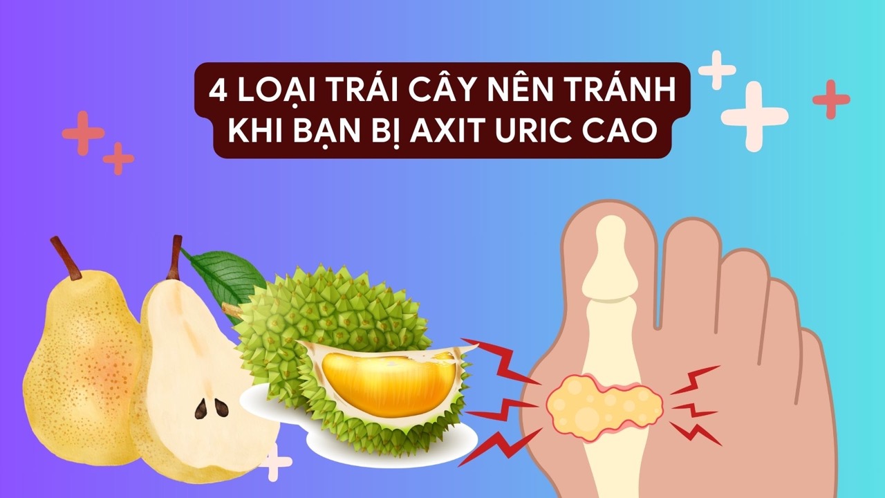 Durian is a fruit rich in saturated fat, which is not good for people with high uric acid. Graphic photo: Huong Son