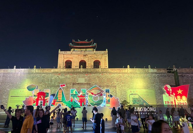 Hanoi's outdoor exhibition space at the 80th National Achievement Exhibition. Photo: Y Yen
