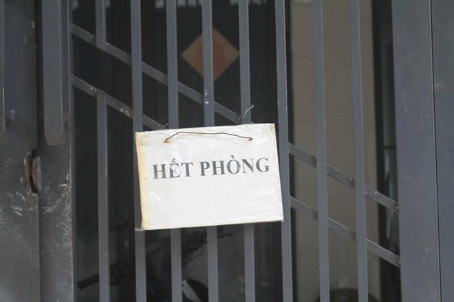 Nhieu phong tro o Da Nang thong bao het phong cho thue. Anh: Giang Huyen