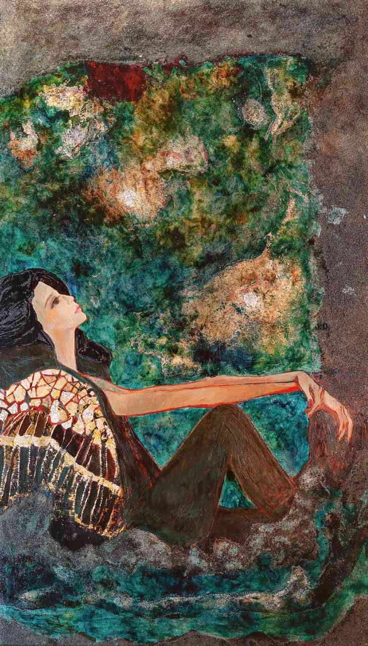 Thu nhat, nu chu the nho be truoc thien nhien va cuoc doi, nhu trong Thinh khong, Co gai va chiec thang, Ve nha. Thu hai, hinh tuong nguoi nu tro nen bao trum, khang dinh ban nga, the hien o Toi di tim toi, Long gio, Mat troi do. Thu ba, ranh gioi giua nu chu the va hien thuc dan xoa nhoa, co the thay o Tu do, Chuyen minh, Tai sinh. Cac giai doan nay khong tuan tu ma song hanh, phan anh dong chay cam xuc da chieu cua tac gia.  