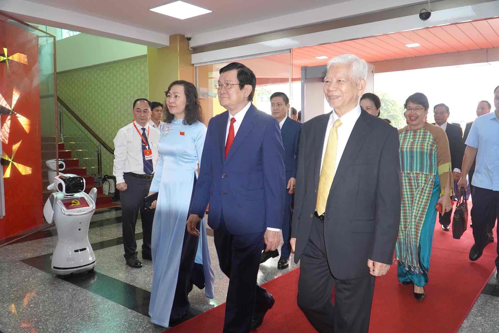 Nguyen Chu tich nuoc Truong Tan Sang; Nguyen Chu tich nuoc Nguyen Minh Triet tham du Dai hoi Dang bo tinh Dong Nai lan I. Anh: HAC