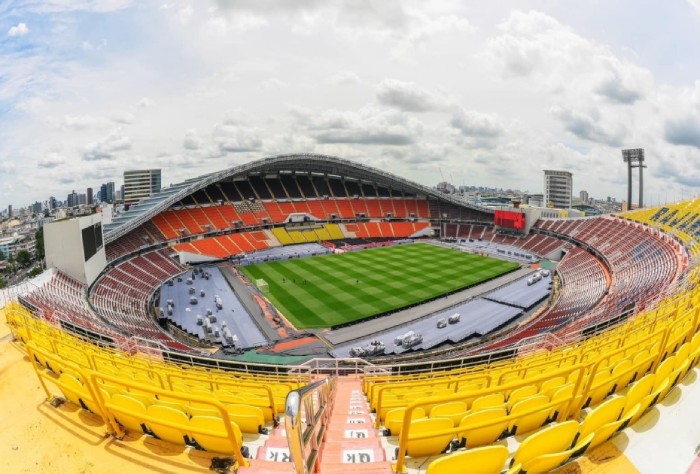 SEA 게임 33 축구 종목이 열리는 경기장. 사진: SEA 게임 태국 2025