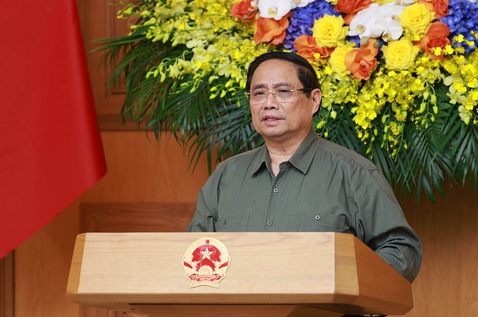 Prime Minister Pham Minh Chinh said that storm No. 10 has caused great damage to people and property. Photo: VNA