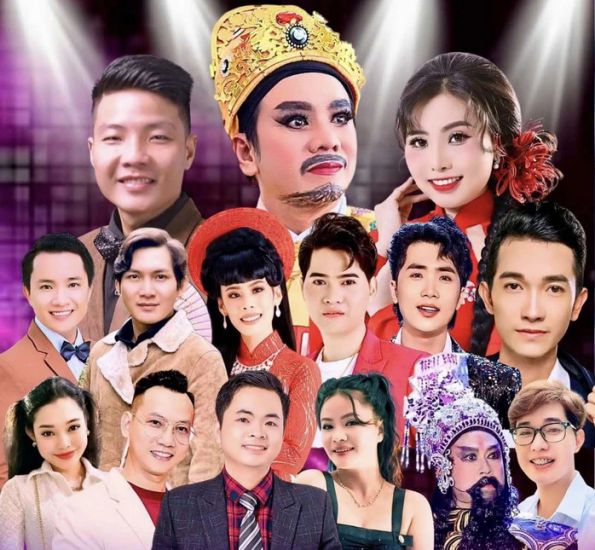 Artists perform the work "Bao tap Nguyen Phong". Photo: Provided stage