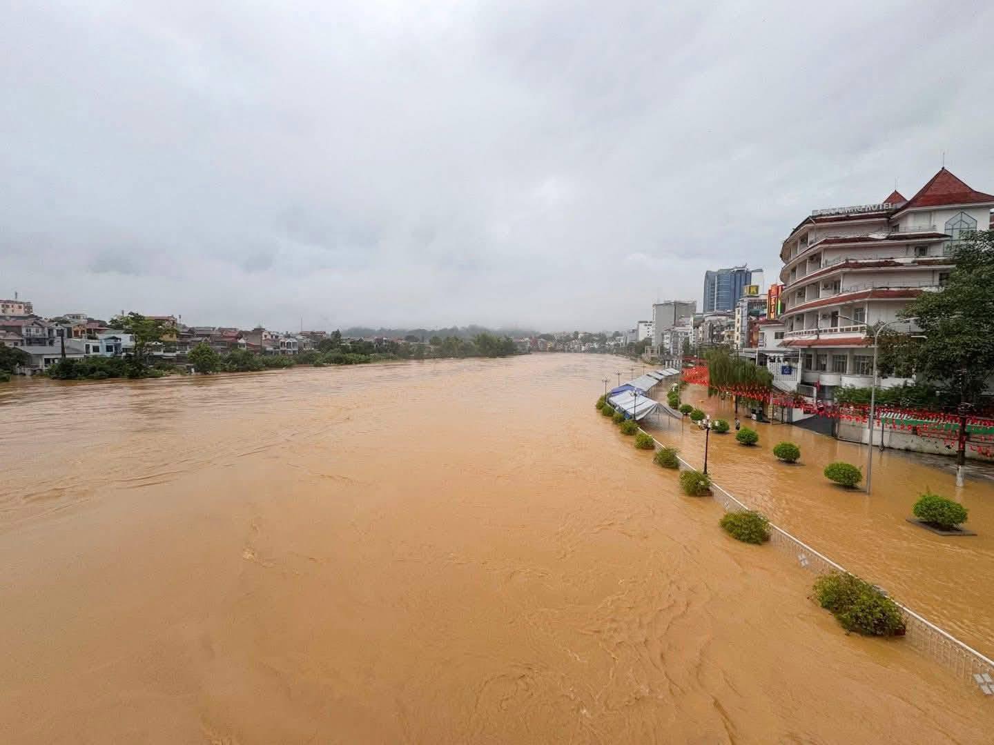 Ngap lut va sat lo xuat hien tai Cao Bang. Anh: Cong an Cao Bang