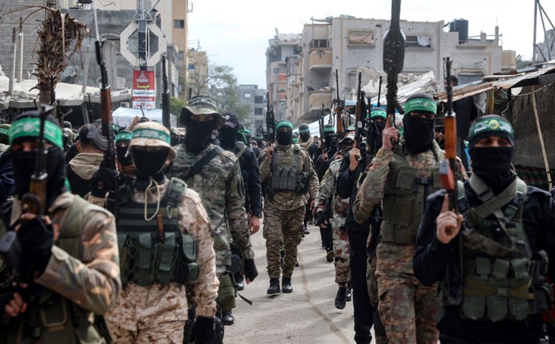 Warriors from the Ezzedine al-Qassam Brigade, an armed wing of Hamas. Photo: AFP