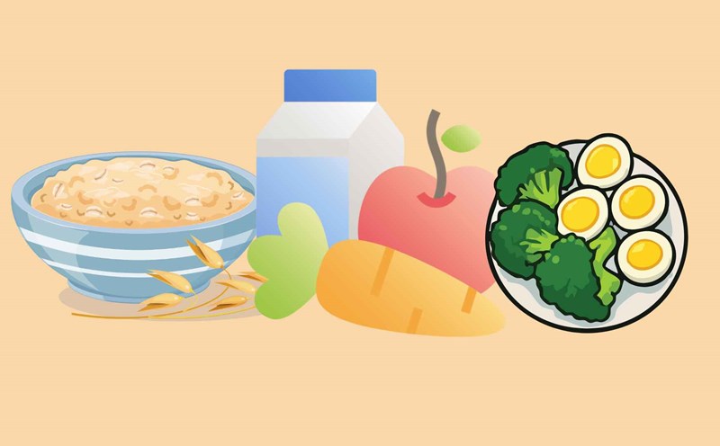 3 breakfast dishes that help lower uric acid levels. Graphic photo: Huong Giang