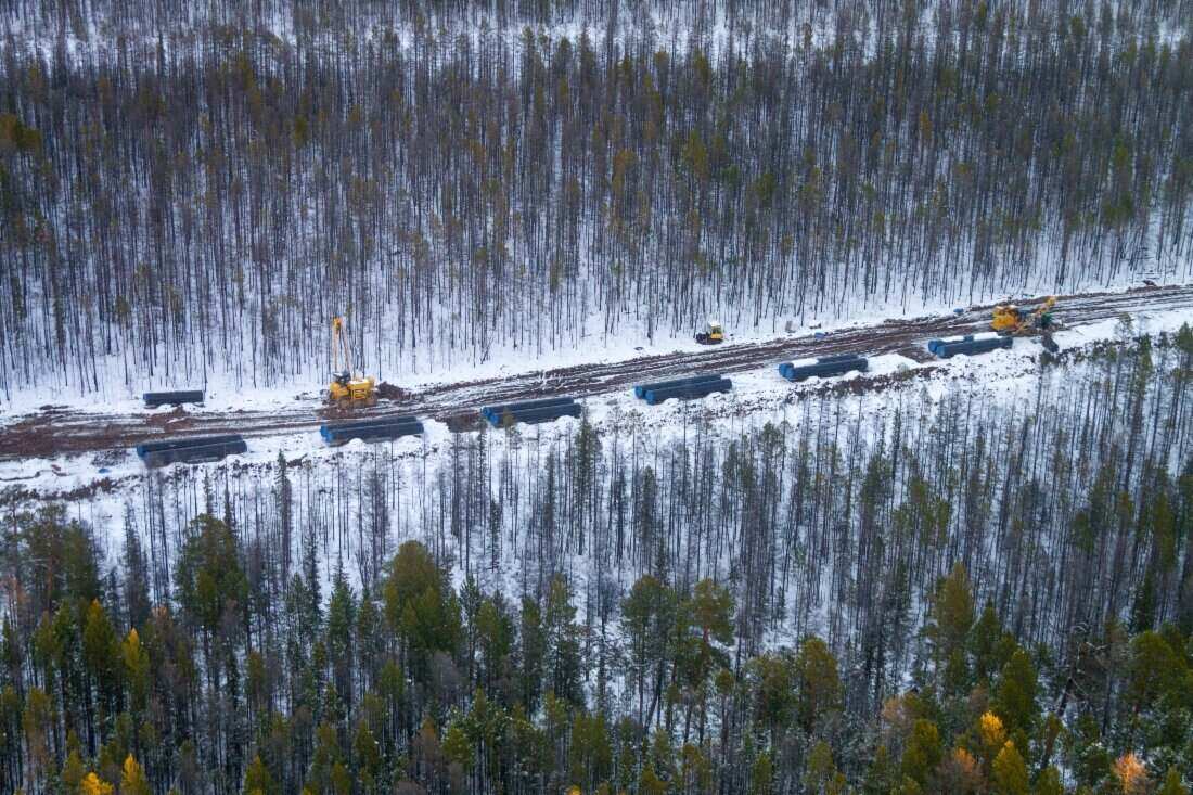 Power of Siberia gas pipeline under construction. Photo: Gazprom