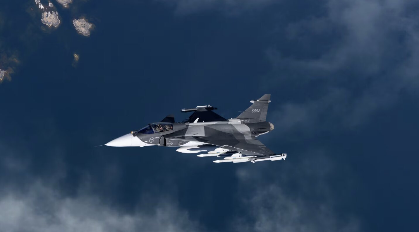 The Swedish Gripen fighter jet is said to be about to join the Ukrainian air force. Photo: Saab