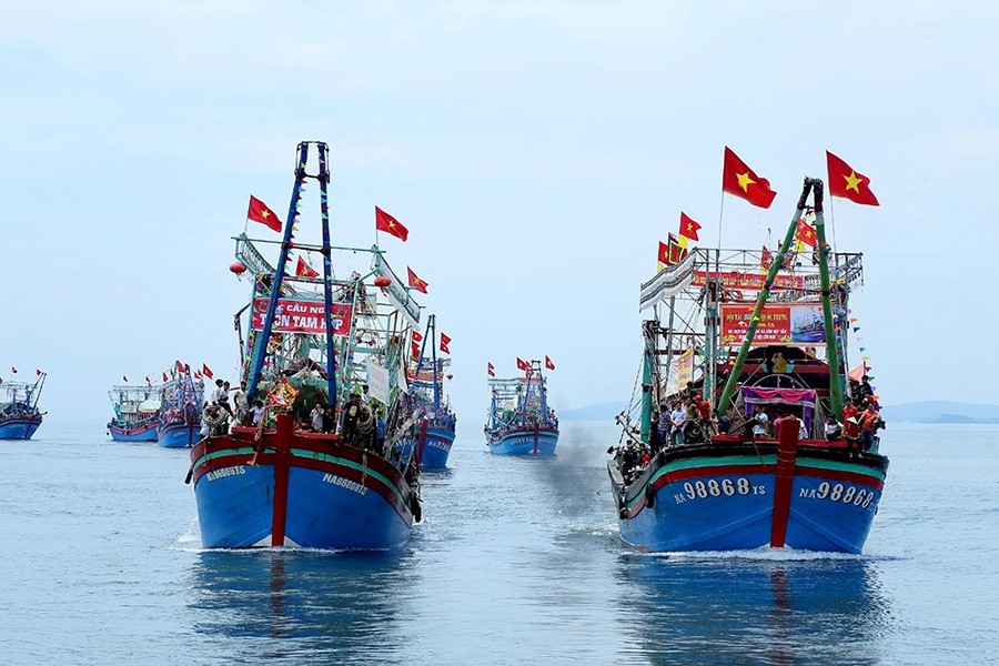 Nghe An allows ships to go to sea from 4:00 p.m. on September 30 after storm No. 10 has dissipated. Photo: Quoc Cuong