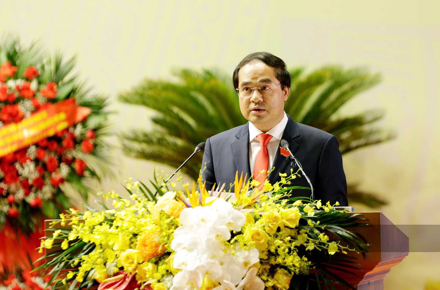 Mr. Trinh Xuan Truong holds the position of Secretary of the Thai Nguyen Provincial Party Committee. Photo: Bao Nguyen