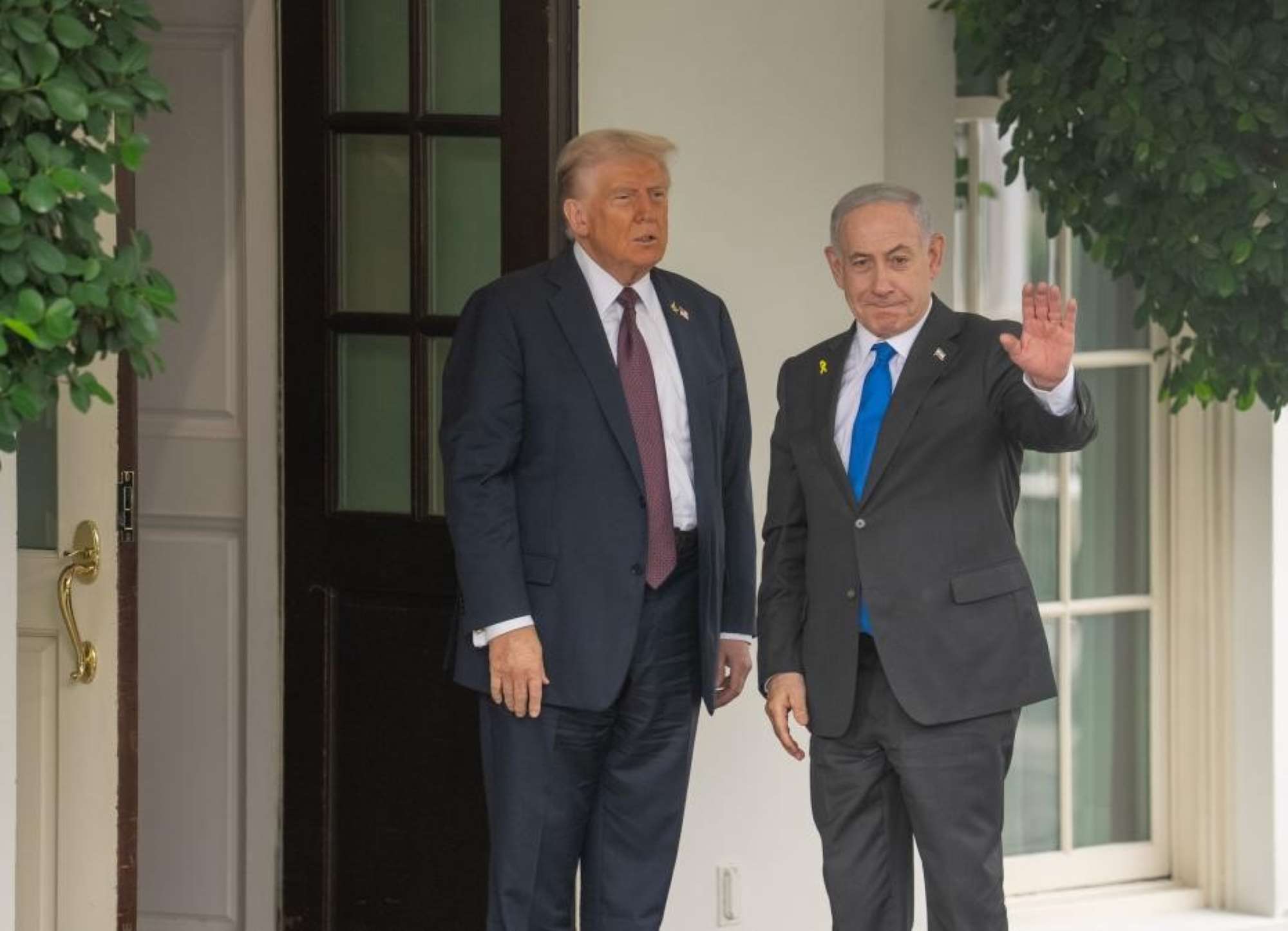 US President Donald Trump welcomed Israeli Prime Minister Benjamin Netanyahu at the White House on September 29, 2025. Photo: Xinhua