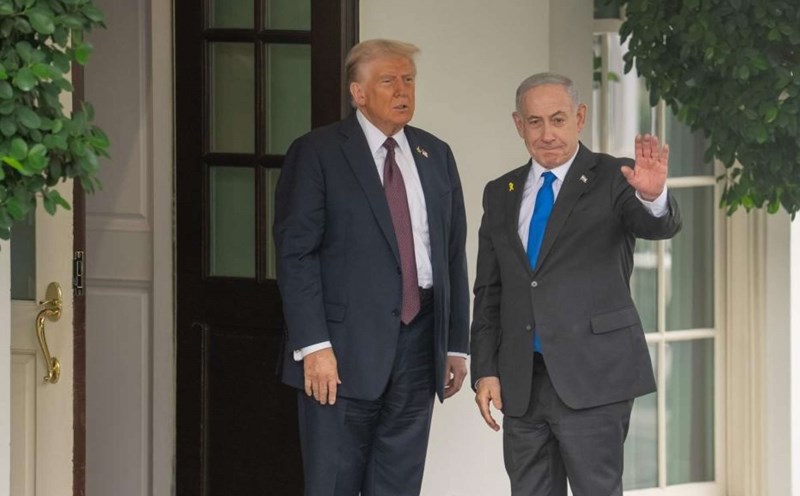 US President Donald Trump welcomed Israeli Prime Minister Benjamin Netanyahu at the White House on September 29, 2025. Photo: Xinhua