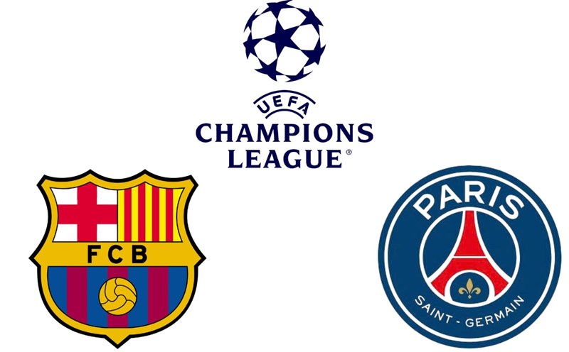 Barcelona vs PSG in the Champions League. Graphics: Van An