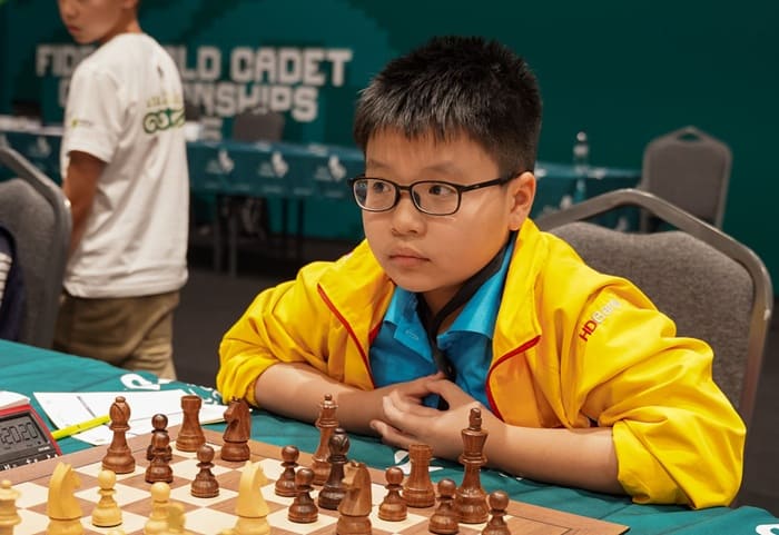 The Vietnamese young king's flag has a silver medal of the Imperial Guard. Photo: Fide