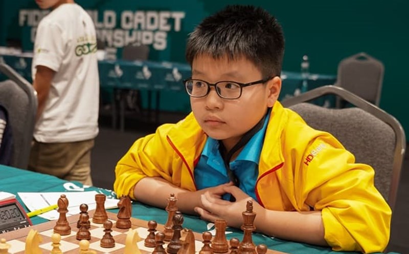 The Vietnamese young king's flag has a silver medal of the Imperial Guard. Photo: Fide