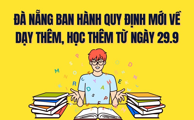 Da Nang issued new regulations on extra teaching and learning from September 29. Graphics: Tra My