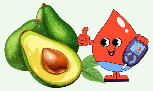 Điều bất ngờ xảy ra với đường huyết khi ăn quả bơ. Đồ họa: Linh Đan