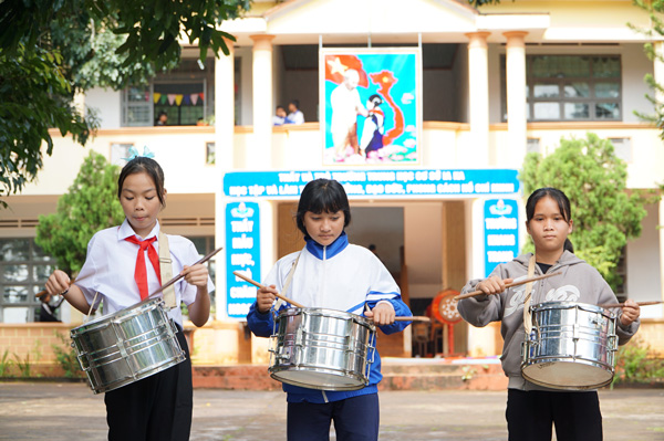La construccion de escuelas internas y semirrenales mejorara la calidad de la educacion para los estudiantes de la provincia de Gia Lai. Foto: Thanh Tuan