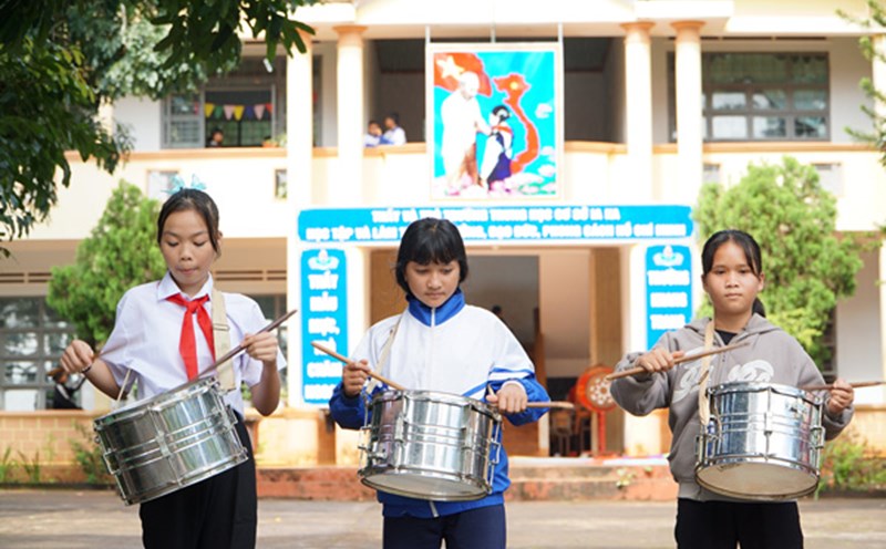 The construction of boarding and semi-boarding schools will improve the quality of education for students in Gia Lai province. Photo: Thanh Tuan