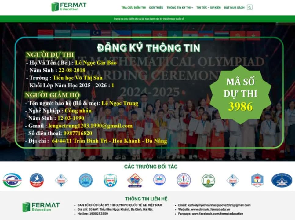 Đà Nẵng cảnh báo chiêu lừa fanpage thi Toán Timo yêu cầu chuyển tiền. Ảnh: Công an TP Đà Nẵng