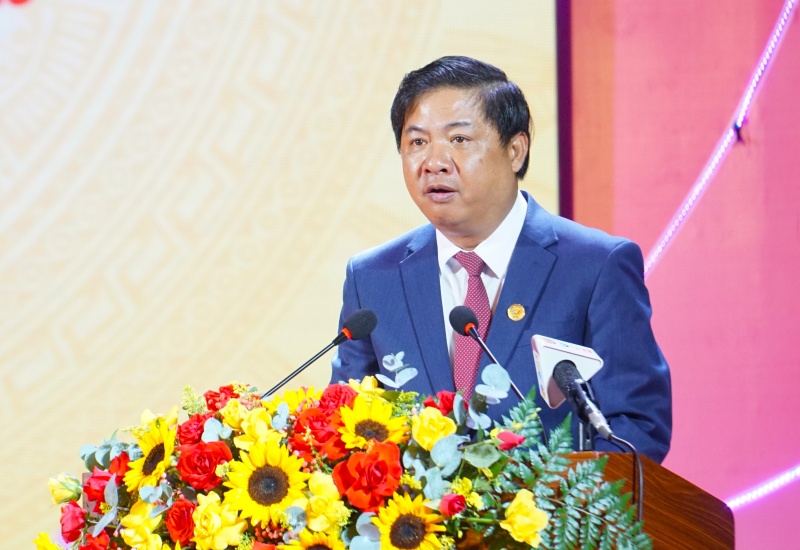 Chu tich UBND TP.Da Nang Luong Nguyen Minh Triet phat bieu tai Dai hoi. Anh: Nguyen Hoang