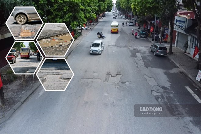 Đường trung tâm Thái Nguyên xuống cấp, tiềm ẩn rủi ro tai nạn