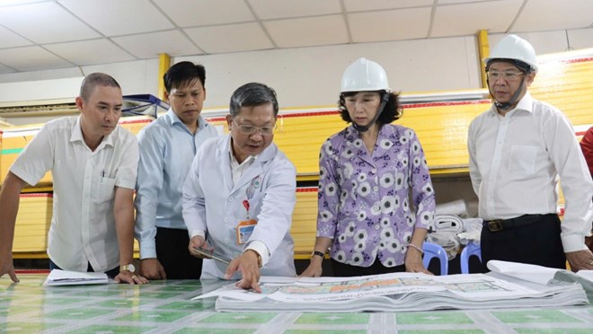 Kiểm tra tiến độ xây dựng Bệnh viện Ung bướu Kiên Giang quy mô 400 giường