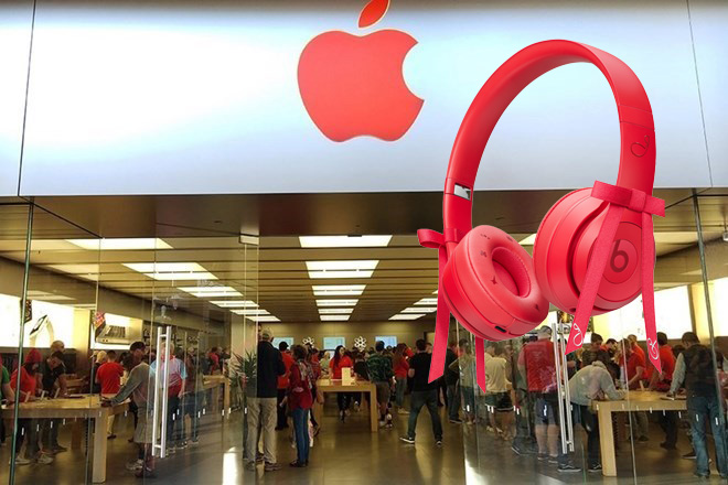 Apple lanza Beats Solo 4 Ruby Red edicion limitada antes del lanzamiento del iPhone 17. Graficos: Cat Tien