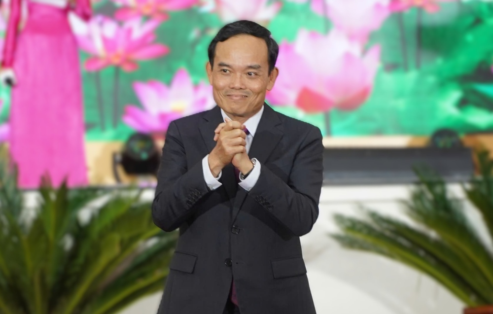 Bi thu Thanh uy TPHCM Tran Luu Quang du le ky niem. Anh: Anh Tu