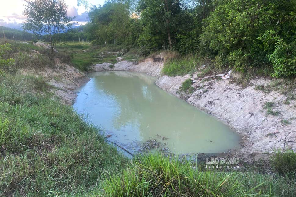 L'etang d'eau ou 2 enfants de Phu My Commune (Gia Lai) sont morts. Photo: Hoai Phuong