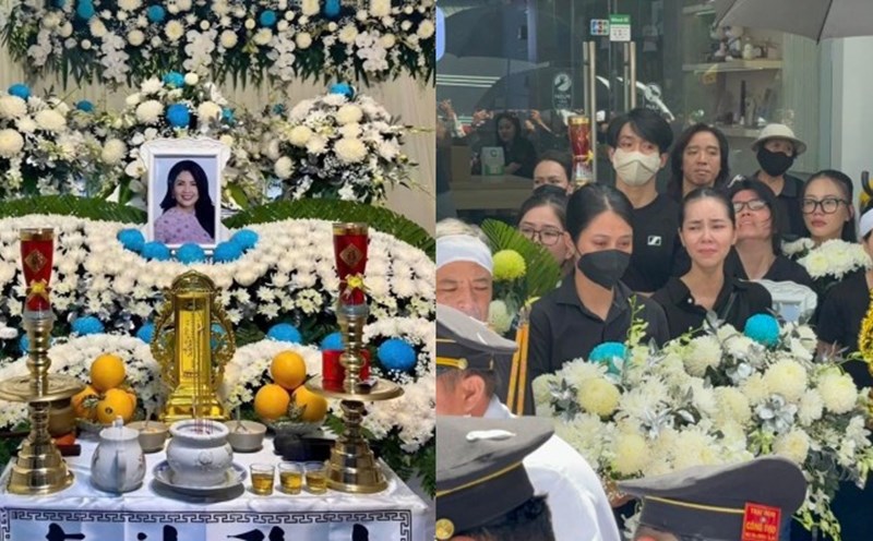 Artist Ngoc Trinh passed away at the regret of her colleagues and relatives. Photo: Song Minh.