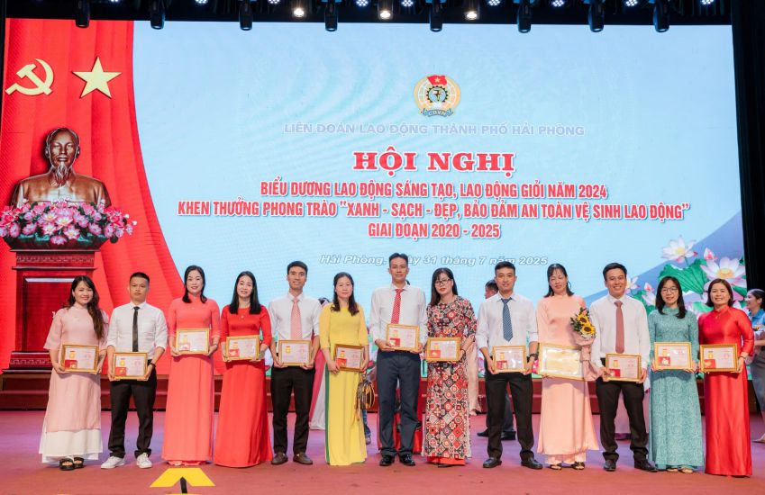 Yazaki Hai Phong Co. Ltd.는 2024년 창의적인 노동 운동의 선두 주자입니다. 사진: Yazaki 노동 조합