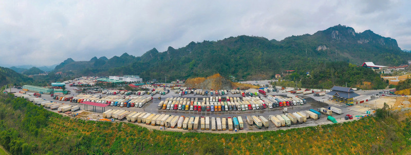The smart wharf with an area of 4.5 hectares is planned at Huu Nghi border gate. Photo: Minh Huu