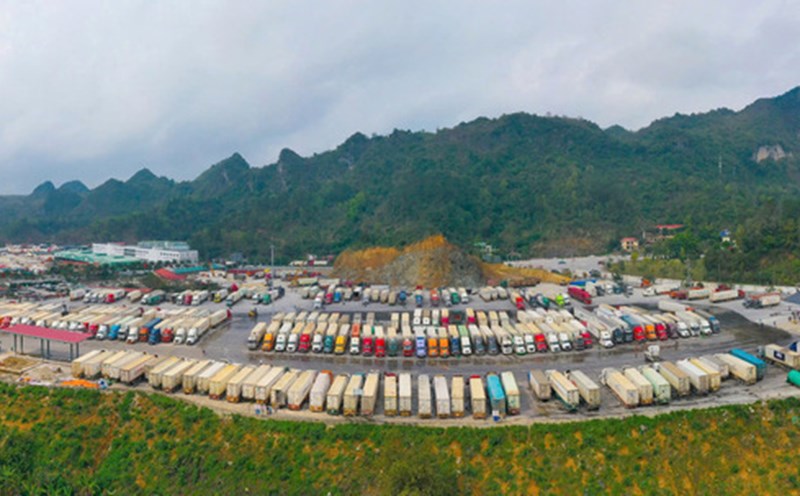 The smart wharf with an area of 4.5 hectares is planned at Huu Nghi border gate. Photo: Minh Huu