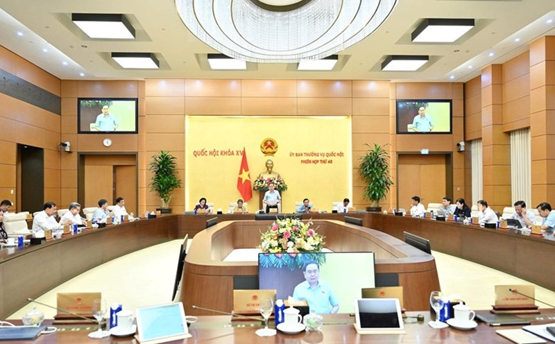 The 48th session of the 15th National Assembly Standing Committee. Photo: Quochoi.vn