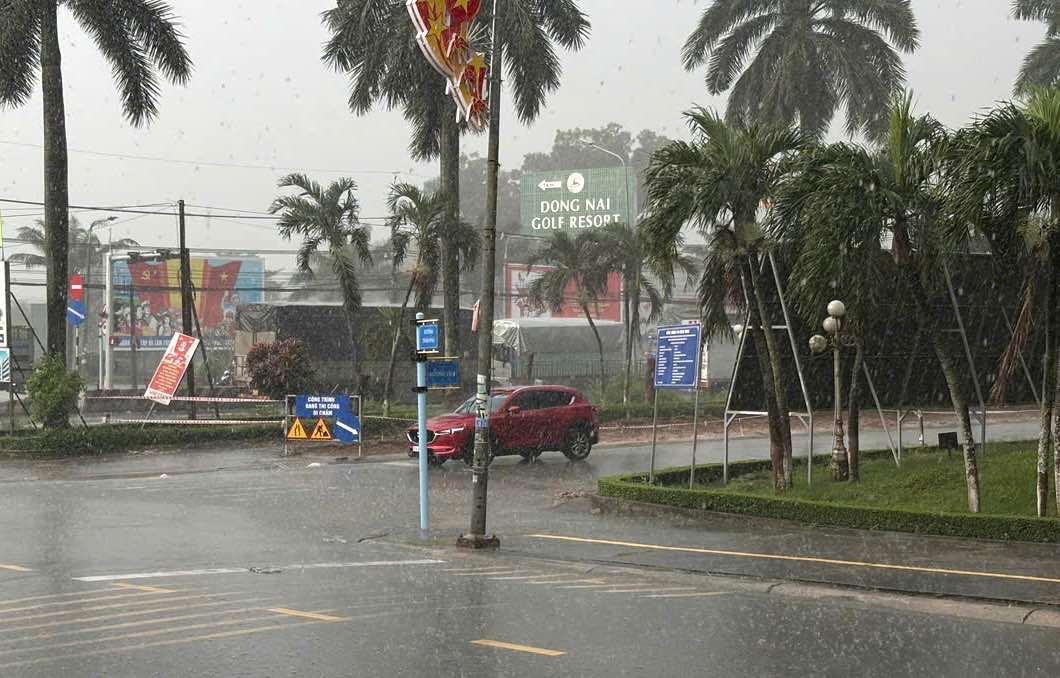 Con mua lon chieu ngay 4.9 tai xa Trang Bom. Anh: HAC - CTV