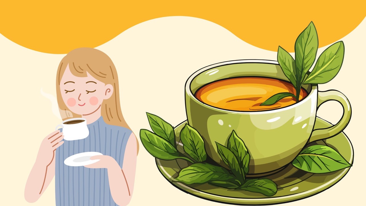 Le the vert est l'une des boissons qui favorisent efficacement la glycemie. Photo graphique : Huong Son