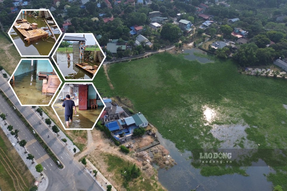 Inquietudes d'inondations et de pertes de subsistance pendant la saison des tempetes et des inondations a Thai Nguyen. Photo : Dang Vu.