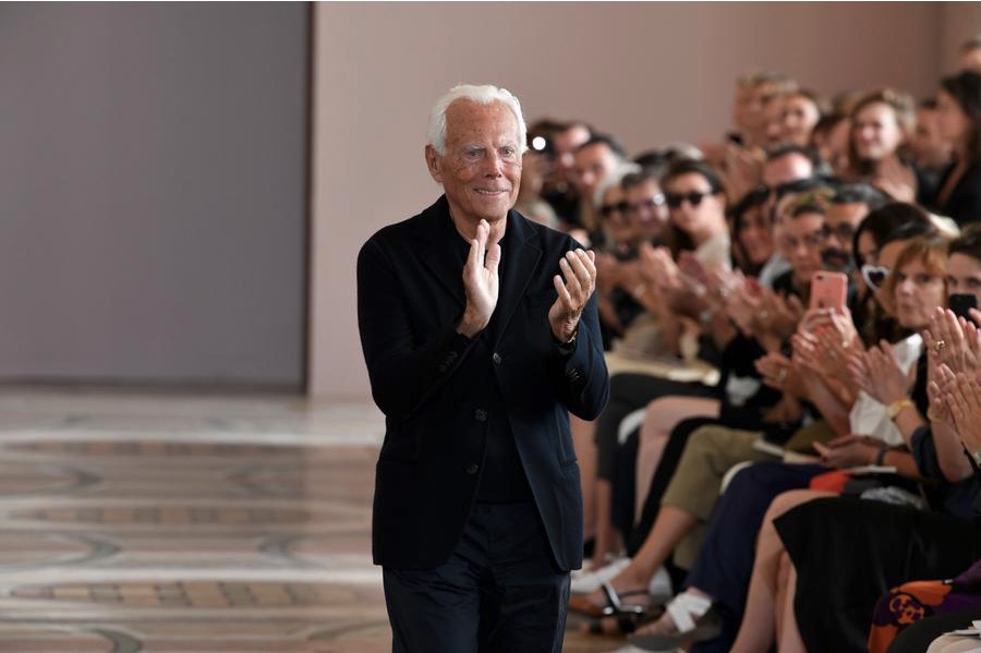 Italian fashion designer Giorgio Armani. Photo: Xinhua