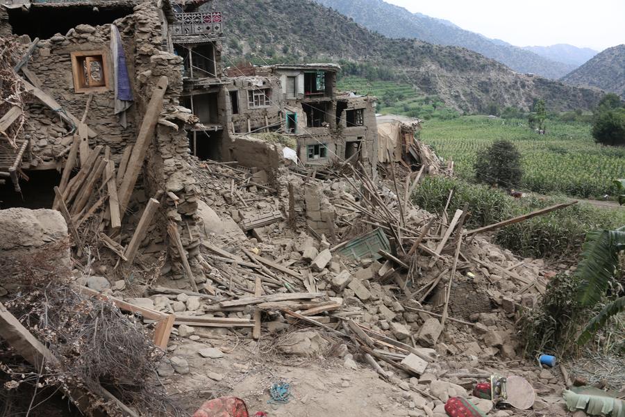Casas devastadas tras el terremoto del 31 de agosto en Afganistan. Foto: Xinhua