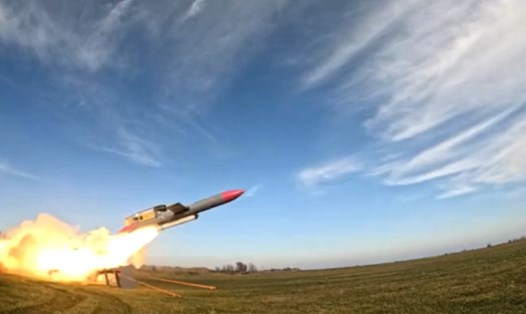 Tên lửa Flamigo của Ukraina. Ảnh: AFP