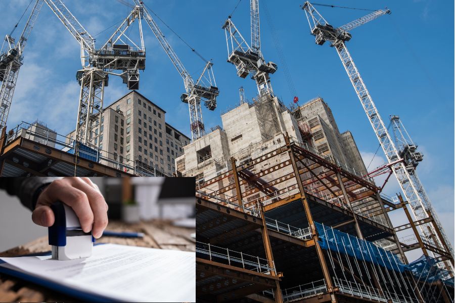 Subjects responsible for publicizing the content of construction permits