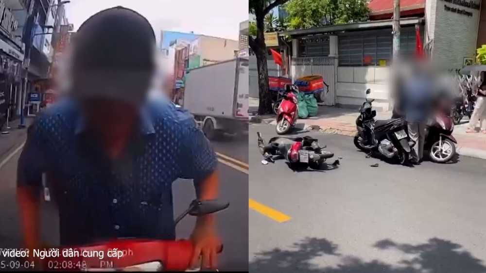 Verifying the clip of a man assaulting another person in the middle of the street in Ho Chi Minh City