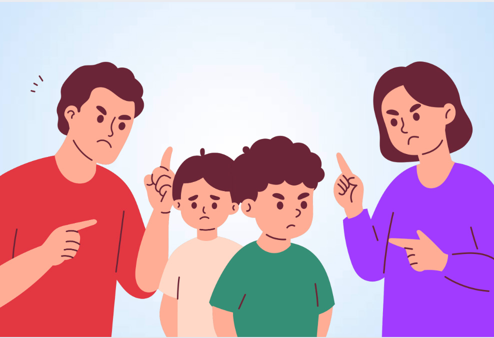 The negative impact of parenting in a forced manner. Graphics: Thien Nhan