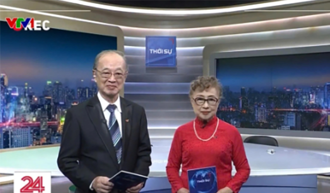 Artists Kim Tien and Thanh Hung return to television. Photo: VTV