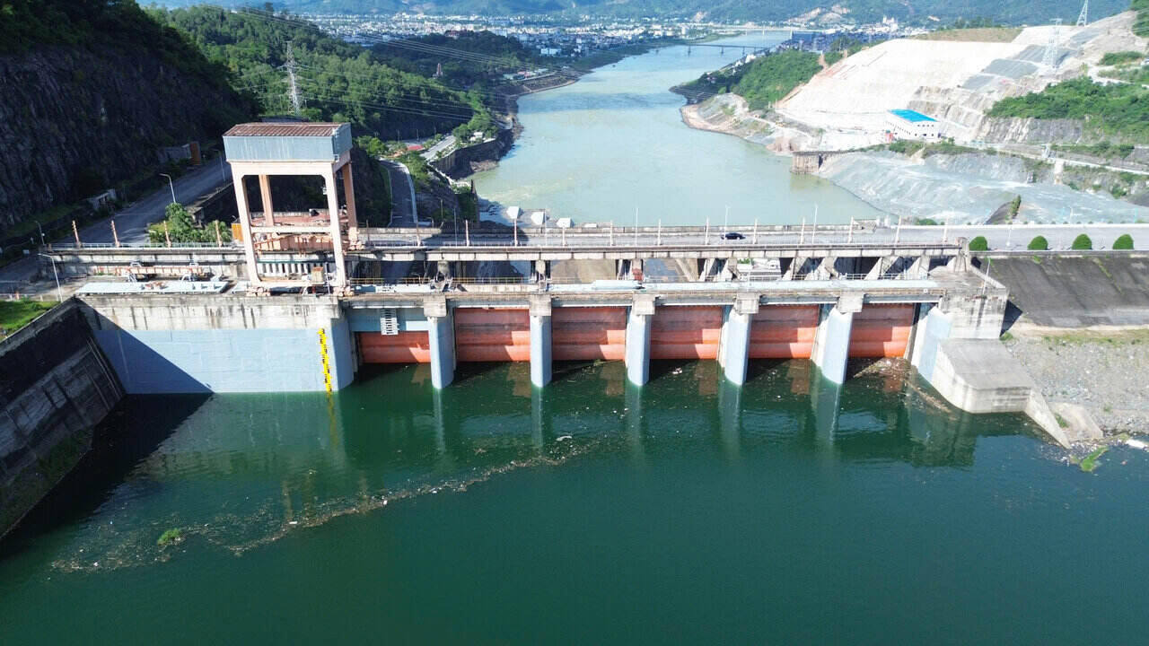 Hoa Binh Hydropower Reservoir after stormy days. Photo: Dang Tinh
