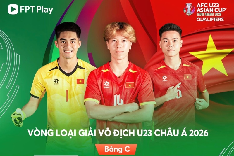 U23 Vietnam a rencontre U23 Singapour dans la qualification asiatique U23 2026. Photo: FPT Play