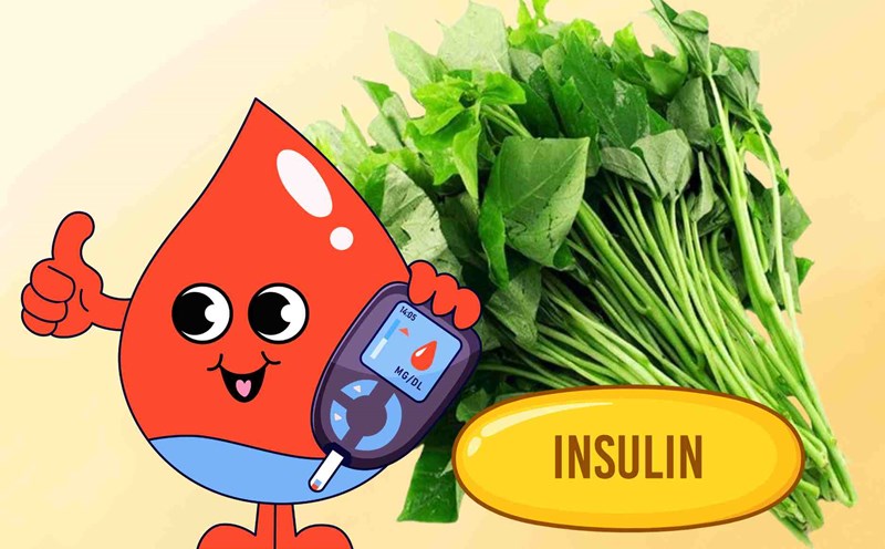 The secret to eating sweet potato leaves is to help stabilize blood sugar and prevent insulin resistance